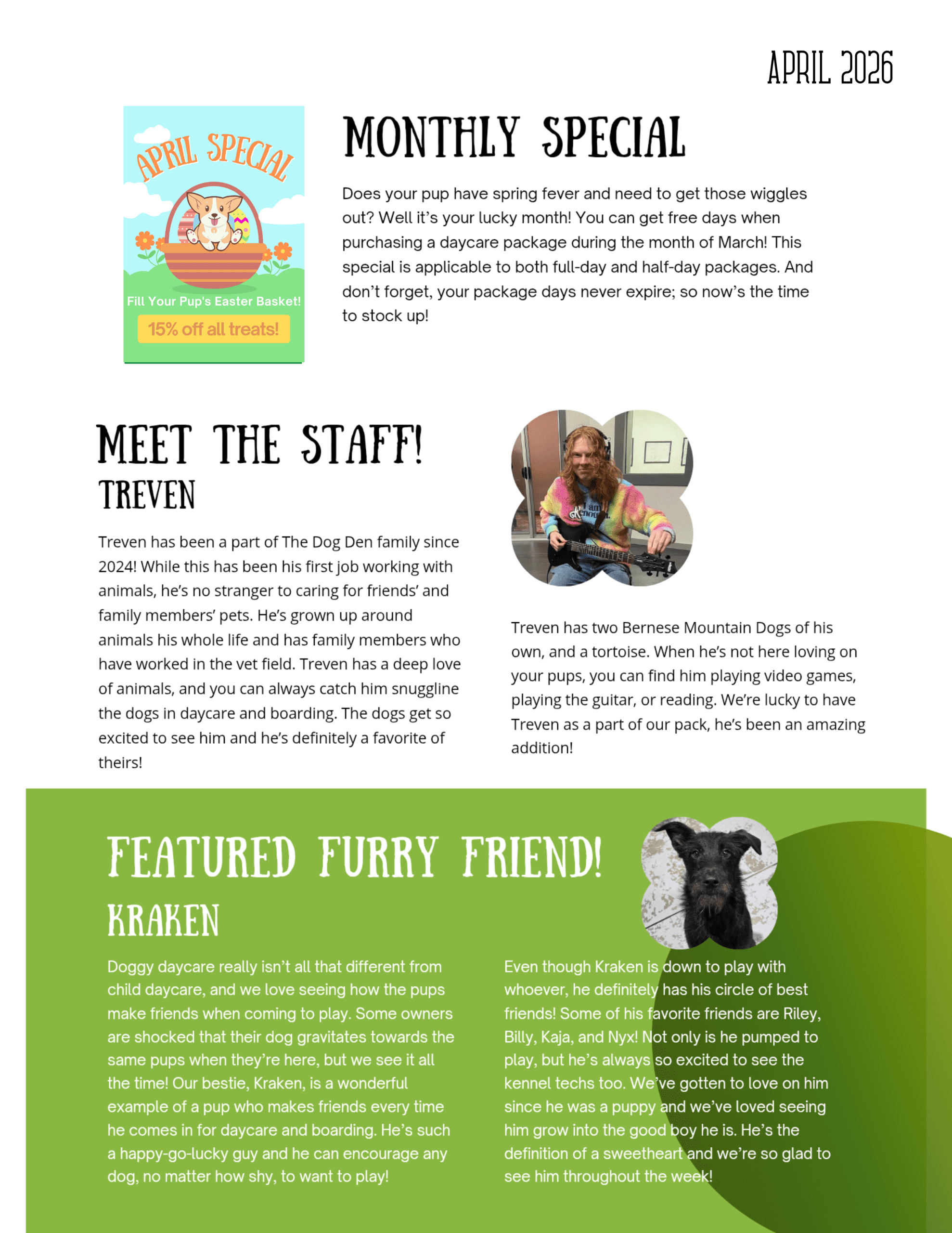 Dog Den Utah Newsletter - April 2026 Issue Page 2