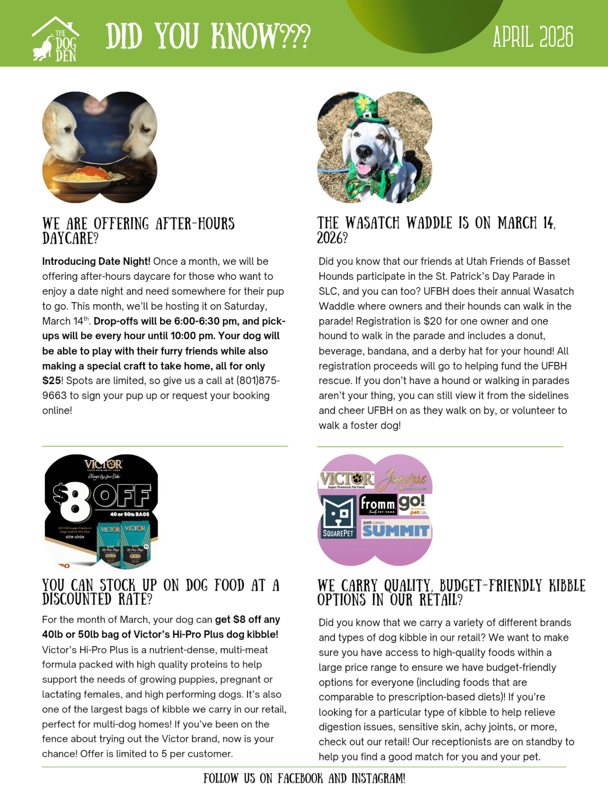 Dog Den Utah Newsletter - April 2026 Issue Page 3